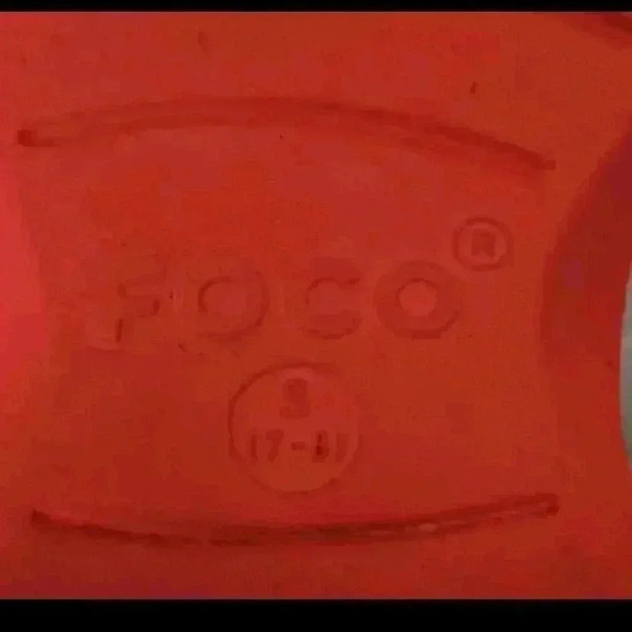 Foco Mens Red Los Angeles Angels Rubber Clogs S (7/8) - Picture 12 of 12